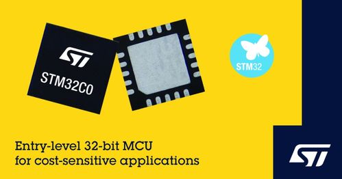 意法半導體發布STM32C0系列MCU 讓成本敏感的8位應用也能享受32位性能，推動數字文化創意內容應用服務發展